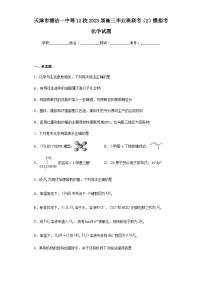 天津市塘沽一中等12校2023届高三毕业班联考（2）模拟考化学试题（含答案）