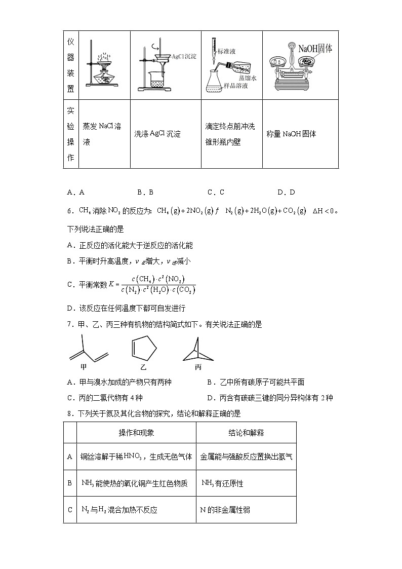 海南省海口市2023年高三高考模拟化学试题（无答案）02