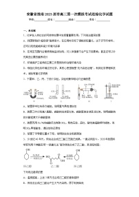 安徽省淮南2023届市高三第一次模拟考试理综化学试题（含解析）