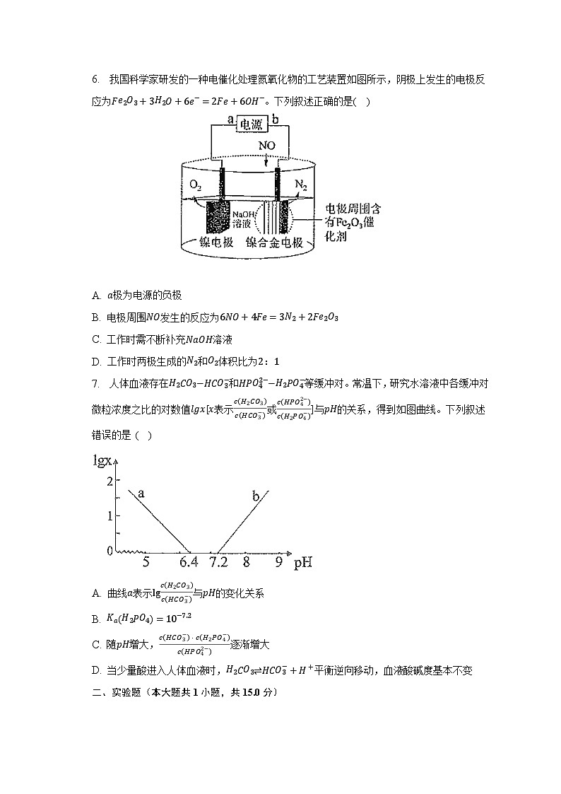 安徽省合肥市2023年高考二模化学试卷（含解析）03