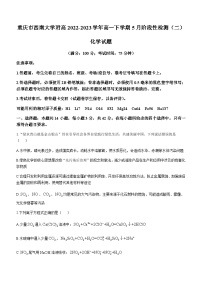 重庆市西南大学附高2022-2023学年高一下学期5月阶段性检测（二）化学试题（Word版含答案）