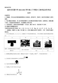 2022-2023学年重庆市巴蜀中学高三下学期5月高考适应性考试化学试题PDF版含答案