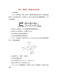 2023新教材高考化学二轮专题复习专练2催化剂活化能与反应历程