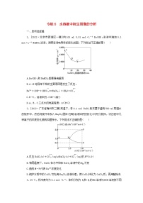 2023新教材高考化学二轮专题复习专练6水溶液中陌生图像的分析