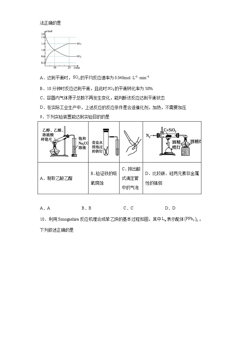 辽宁省大连市2023届高三适应性测试（二模）化学试题（含解析）第3页