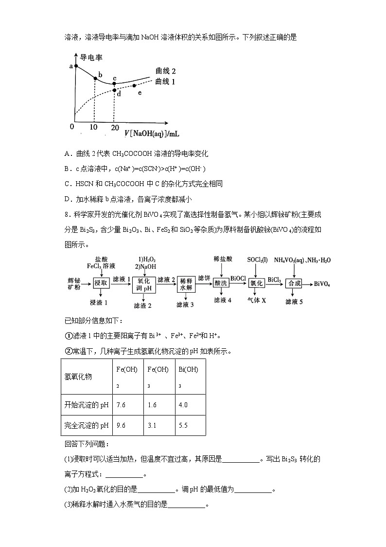 吉林省白山市2022-2023学年高三下学期四模联考理综化学试题（无答案）第3页