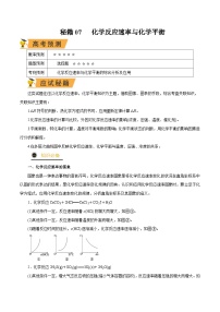 秘籍07 化学反应速率与化学平衡-备战2023年高考化学抢分秘籍（新高考专用）