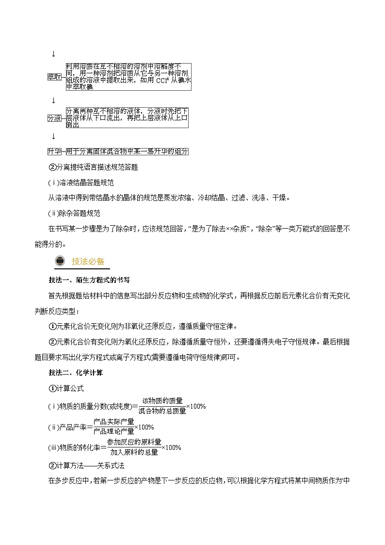 秘籍15 工艺流程综合-备战2023年高考化学抢分秘籍（新高考专用） 试卷03