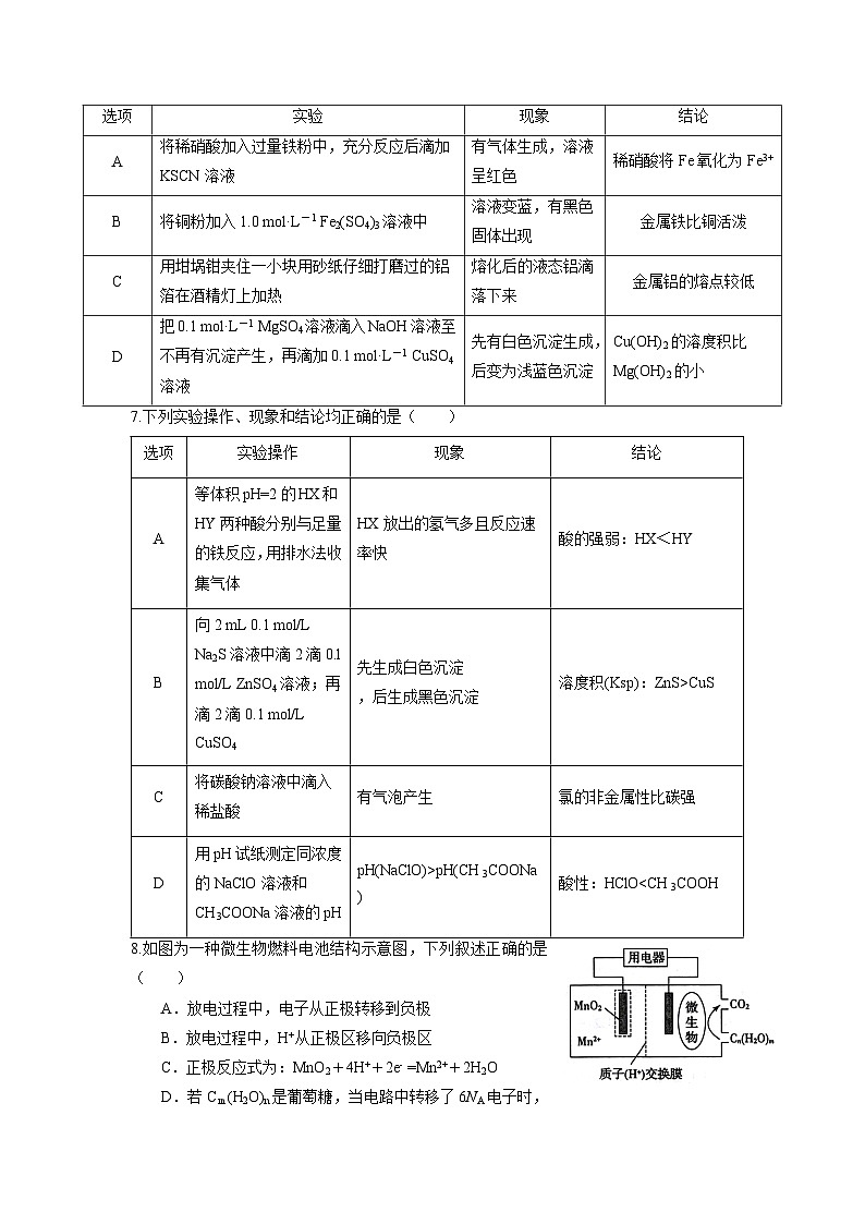 四川省凉山州宁南中学2022-2023学年高二下学期第二次月考化学试题及答案第2页