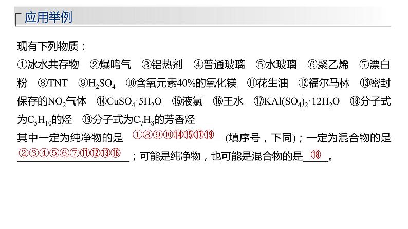 2024年高考化学一轮复习　第1讲　物质的分类　分散系课件PPT第8页