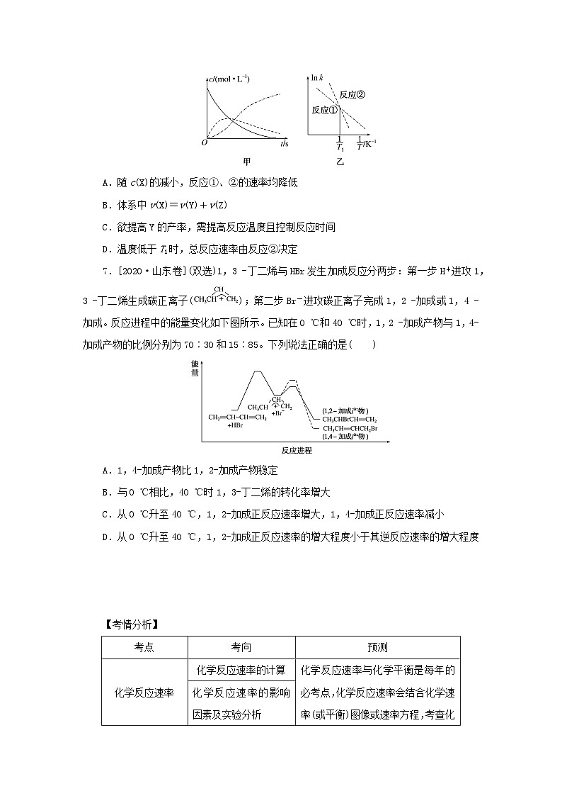 2023新教材高考化学二轮专题复习专题8化学反应速率和化学平衡第3页