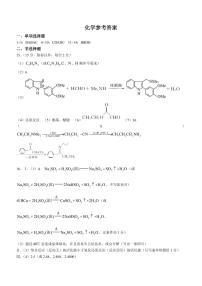 河北省衡水中学2022—2023学年度下学期高三年级第四次综合素养测评 化学答案