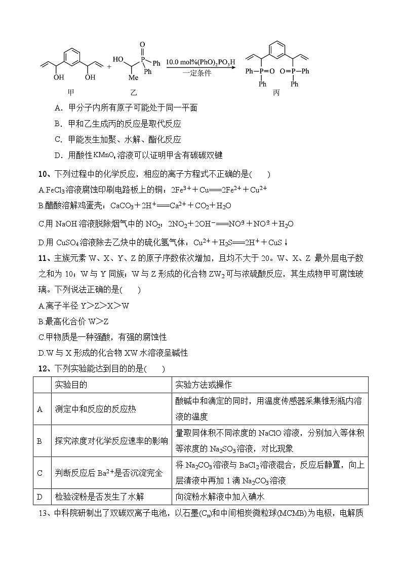 2023年高考化学考前“回头望”最后一卷（全国甲卷3）（含解析版）02