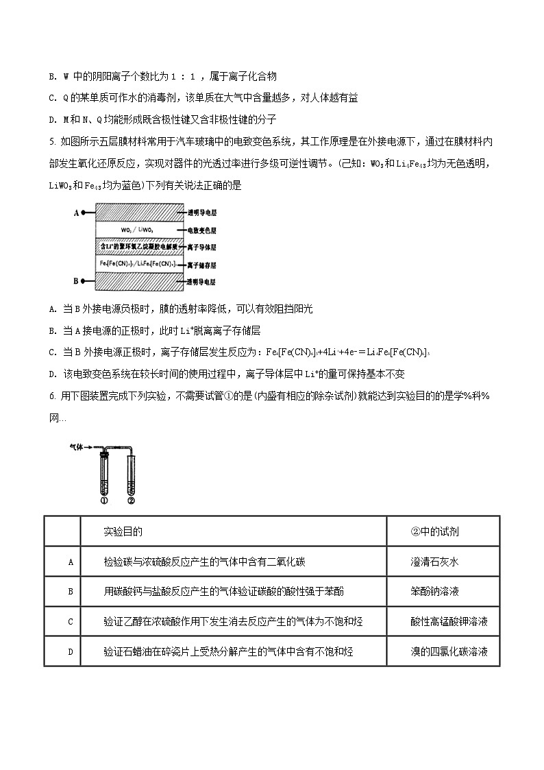 精品解析：【全国百强校】河北省衡水中学2017届高三第二次模拟考试理科综合化学试题02