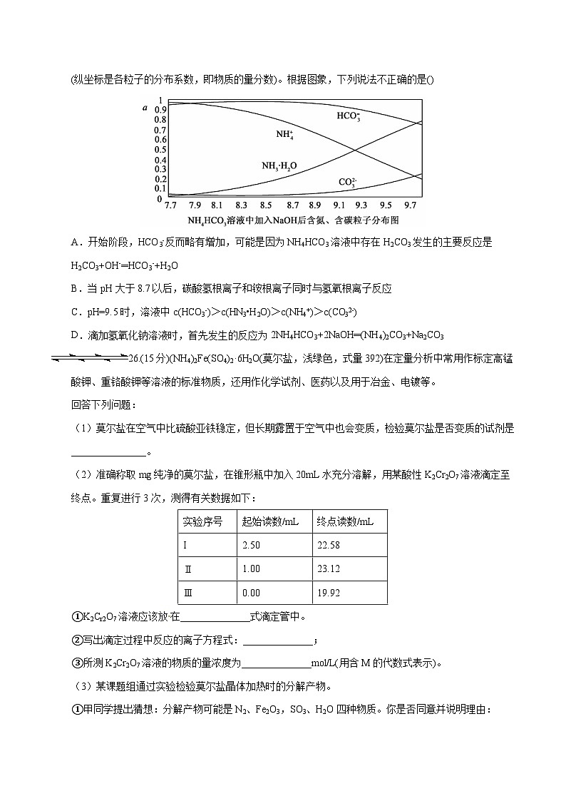 精品解析：【全国百强校】河北省衡水中学2016届高三下学期猜题卷理综化学试题解析（原卷版）第3页