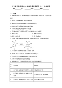 辽宁省名校联盟2023届高考模拟调研卷（一）化学试题（含解析）