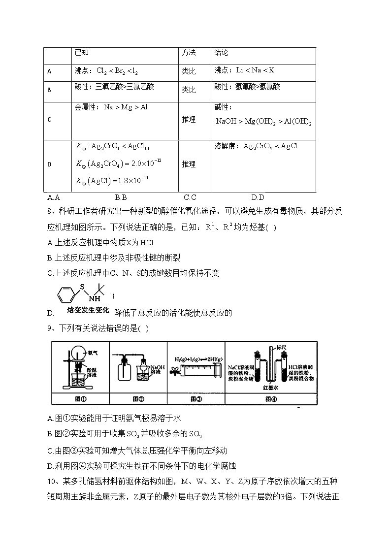 湖南省部分学校2023届高三下学期5月联考化学试卷（含答案）第3页