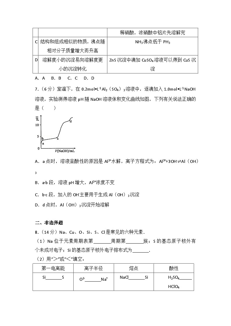 2014年安徽省高考化学试卷第3页