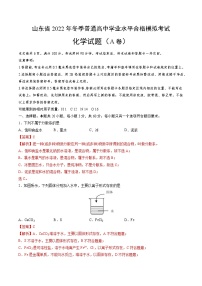 2022年12月山东省普通高中学业水平合格性考试化学模拟卷（一）