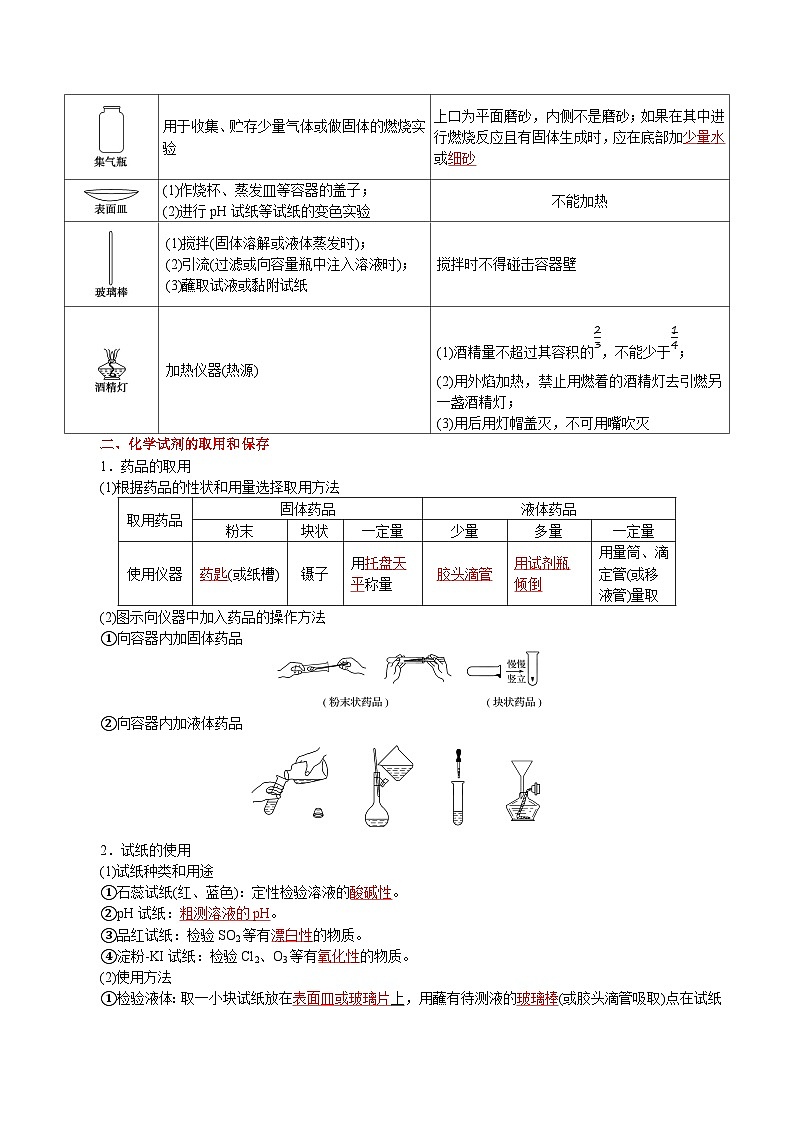 考点06 化学实验基础（选择题）——2023年江苏省普通高中化学学业水平合格性考试专项精讲+测试（解析版）第3页