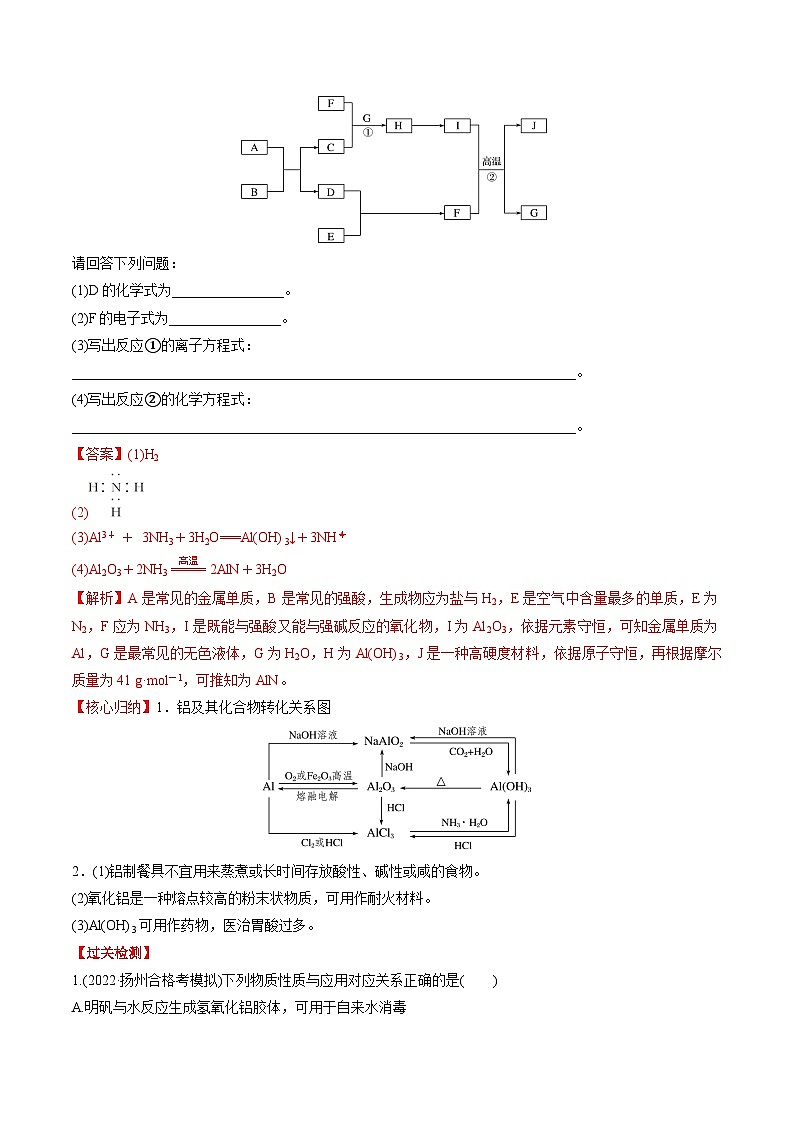 考点10 铝及其化合物——2023年江苏省普通高中化学学业水平合格性考试专项精讲+测试（解析版）第3页