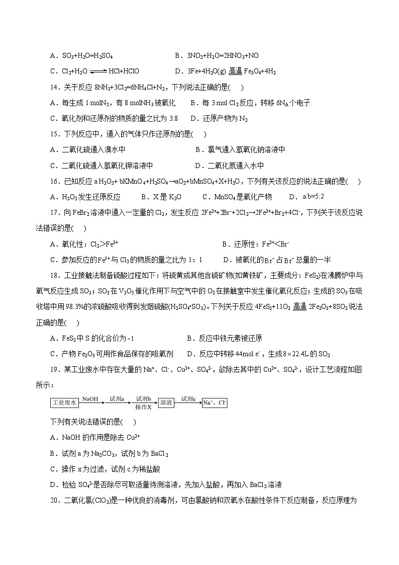 测试03  氧化还原反应（原卷版）第2页