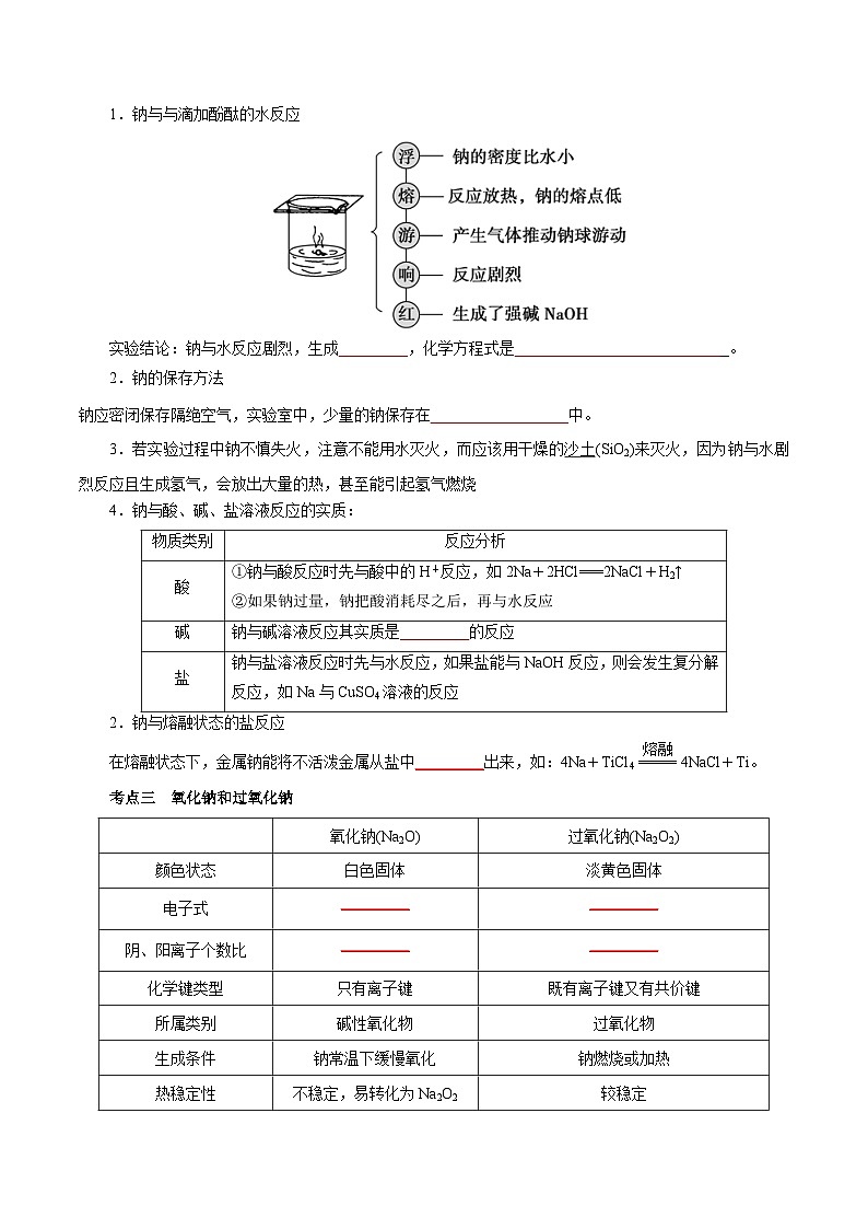 考点05  钠及其化合物（学生版）第2页