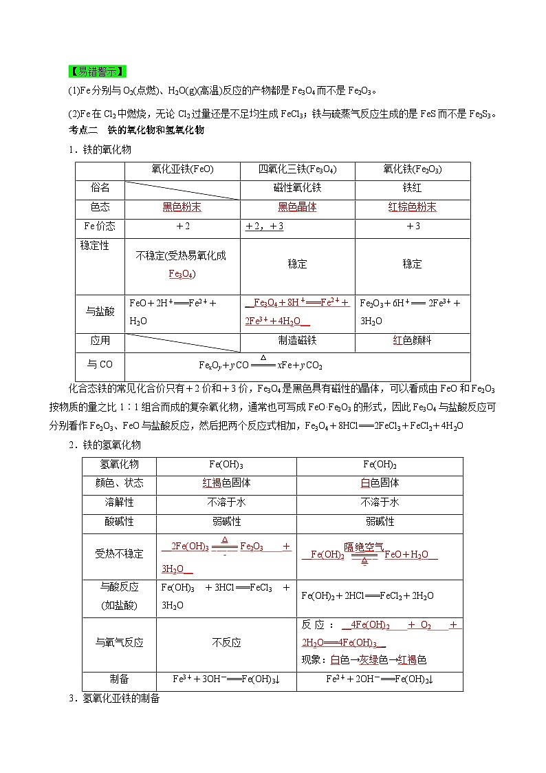 考点07  铁及其化合物（教师版）第2页