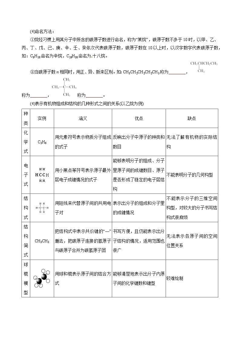 考点17  认识有机化合物（学生版）第2页