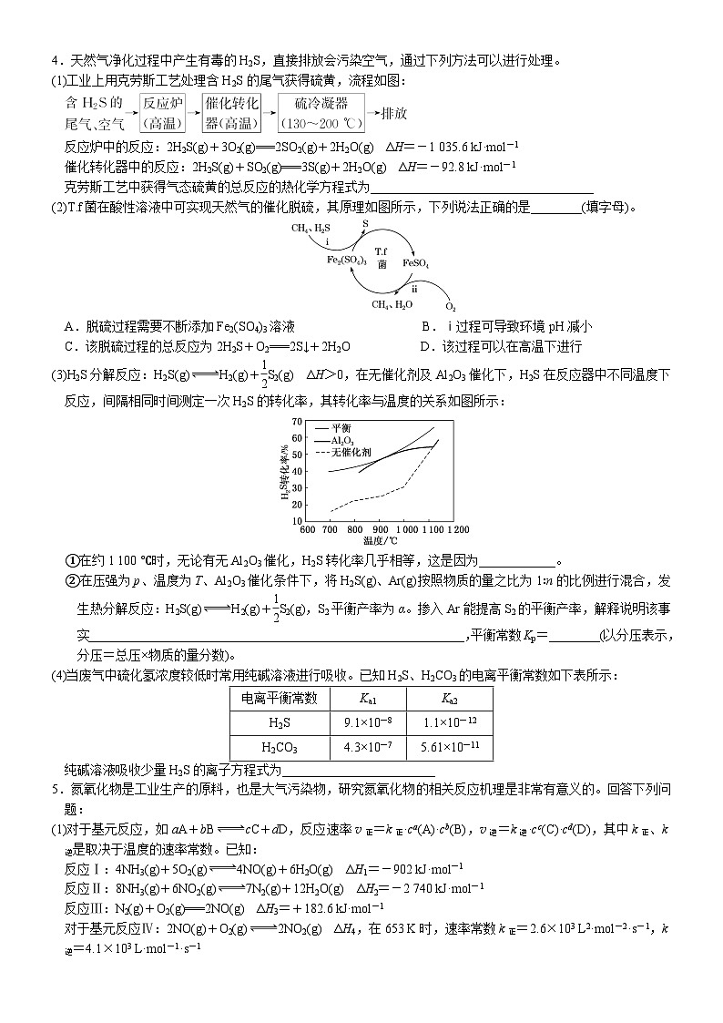03    化学反应原理综合题型集训之Kp计算（附答案解析）-备战高考化学大题逐空突破系列（全国通用）第3页