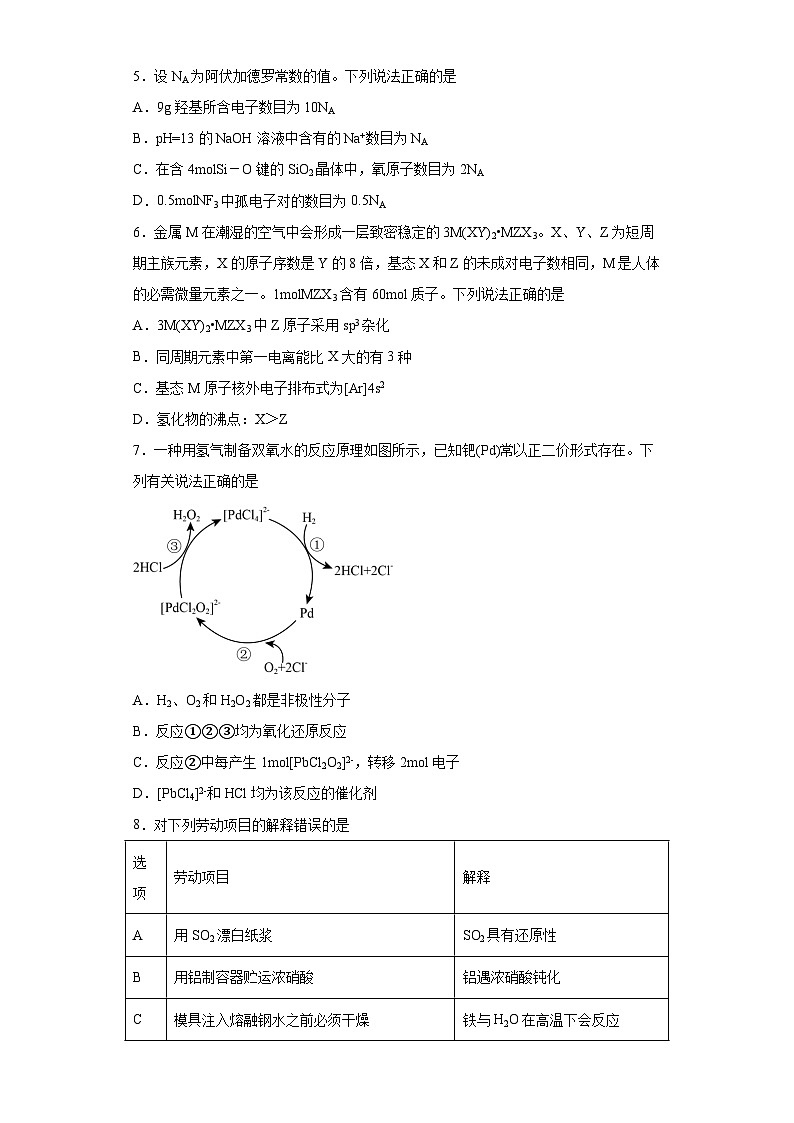 湖北省荆荆宜三校2023届高三下学期5月联考化学试题（含解析）02