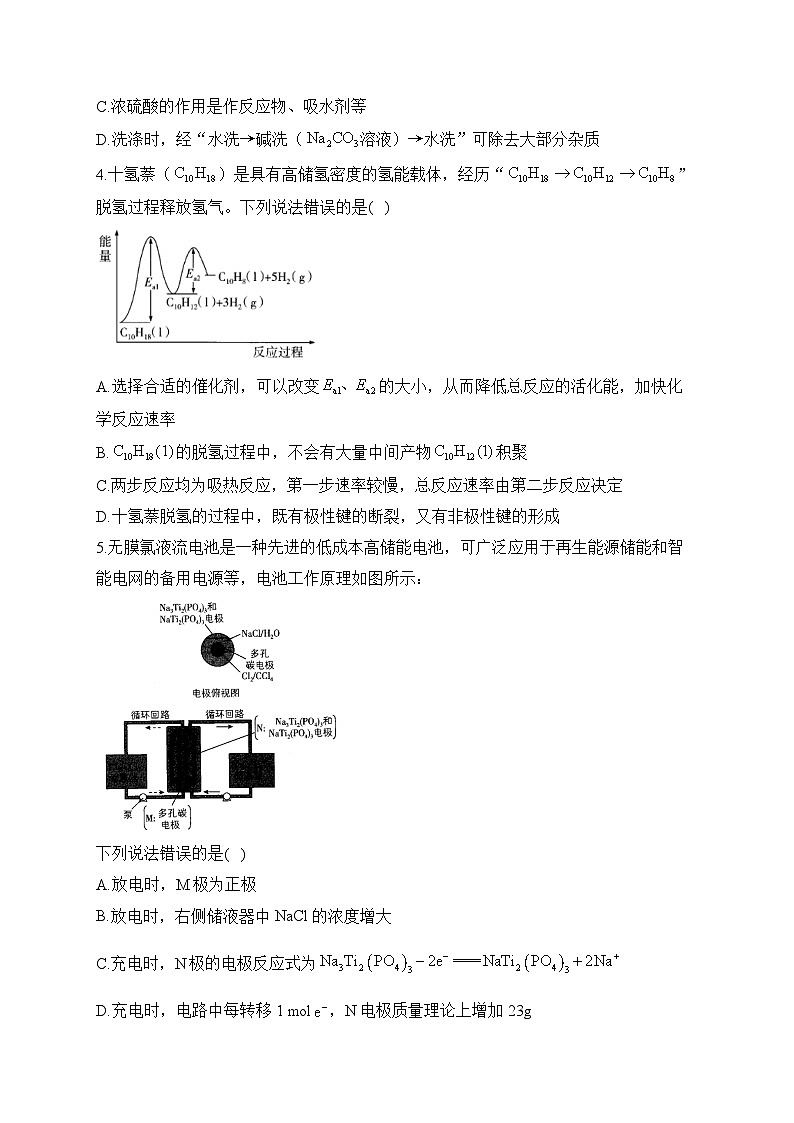 2023届新高考高三下学期化学金榜猜题卷【湖南专版】第2页