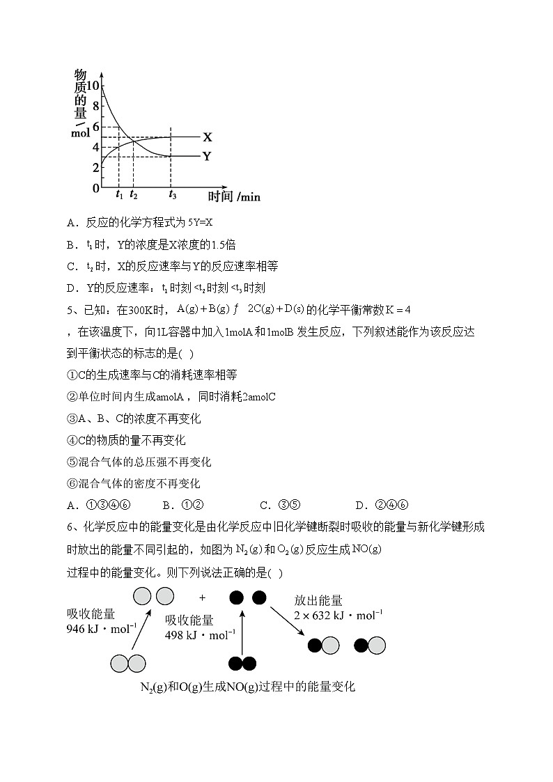 河北省大名县第一中学2022-2023学年高一下学期3月月考化学试卷(含答案)第2页