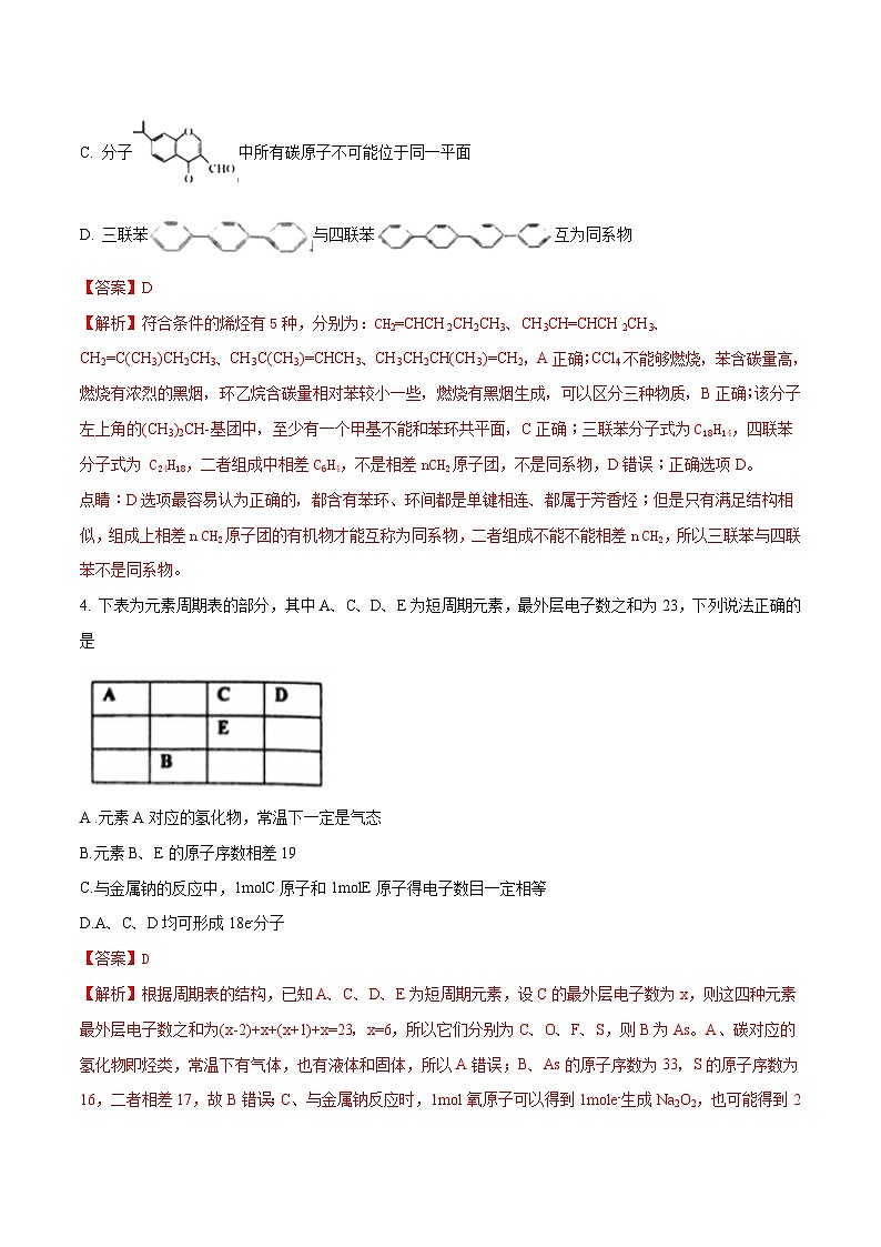 精品解析：【全国百强校】河北省衡水中学2018届高三上学期九模考试理科综合化学试题（解析版）第2页