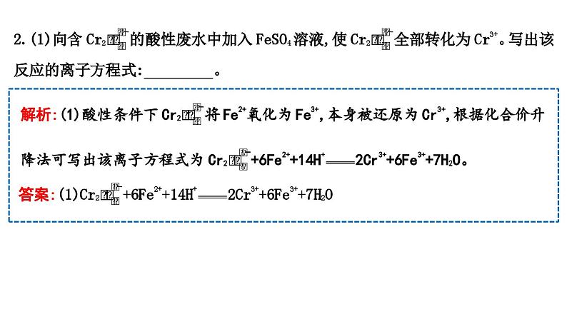 2024届高考化学一轮复习课件 第一章 物质及其变化 热点强化练1 新情境下氧化还原反应方程式的书写03