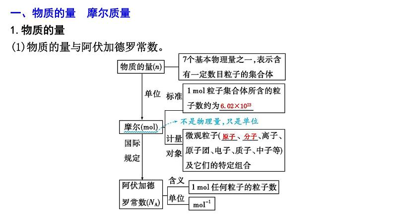 2024届高考化学一轮复习课件 第二章 物质的量 第1讲 物质的量04