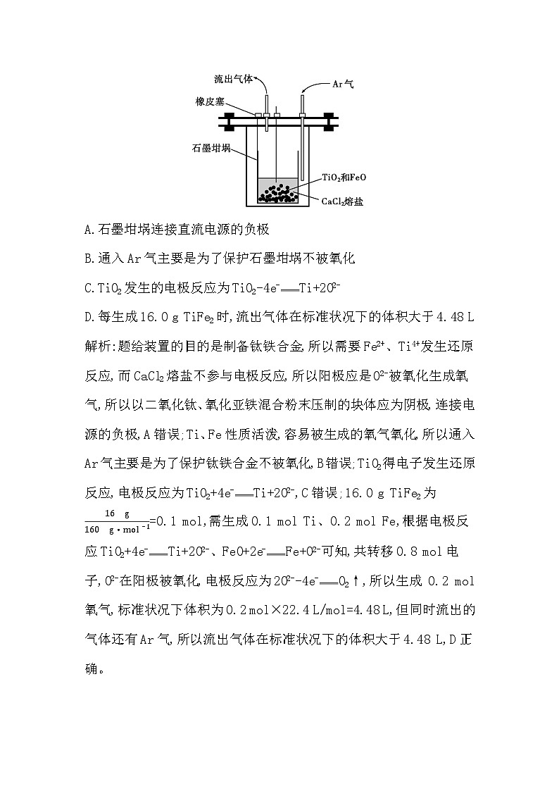 2024届高考化学一轮复习课件 第六章 化学反应与能量 热点强化练7 电解原理在工农业生产中的应用03