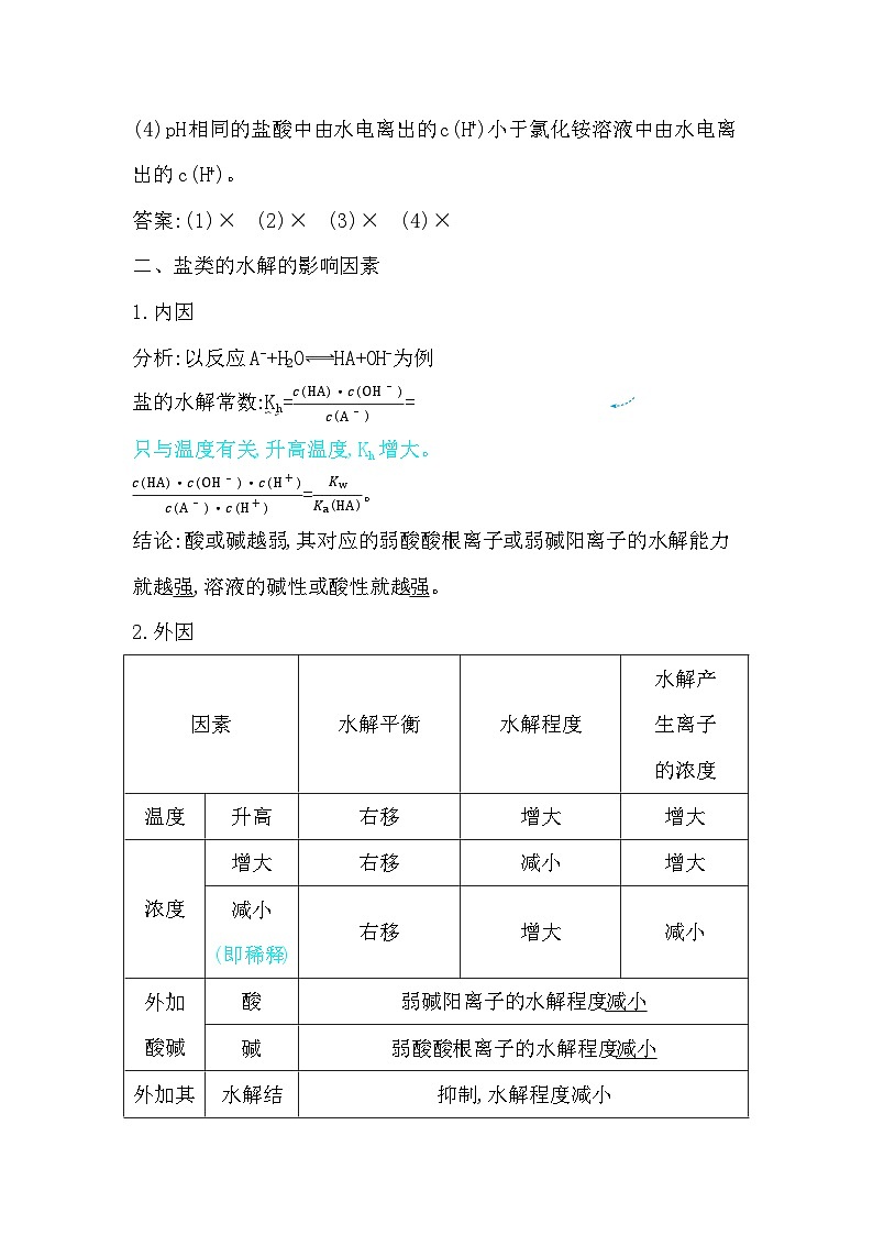 2024届高考化学一轮复习课件 第八章 水溶液中的离子反应与平衡 第3讲 盐类的水解03