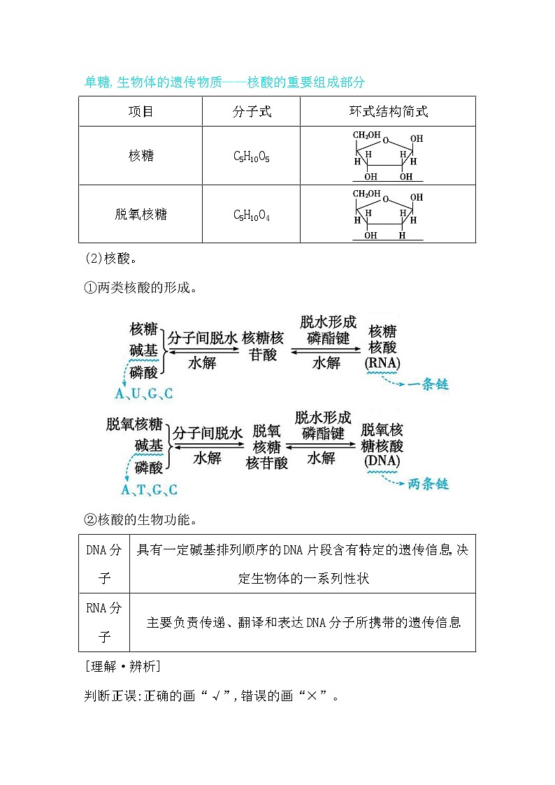 第4讲　生物大分子　合成高分子第3页