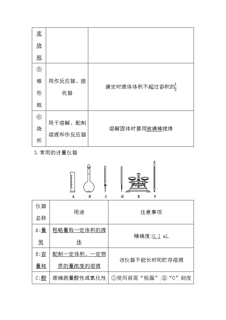 第1讲　化学实验常用仪器与基本操作第3页