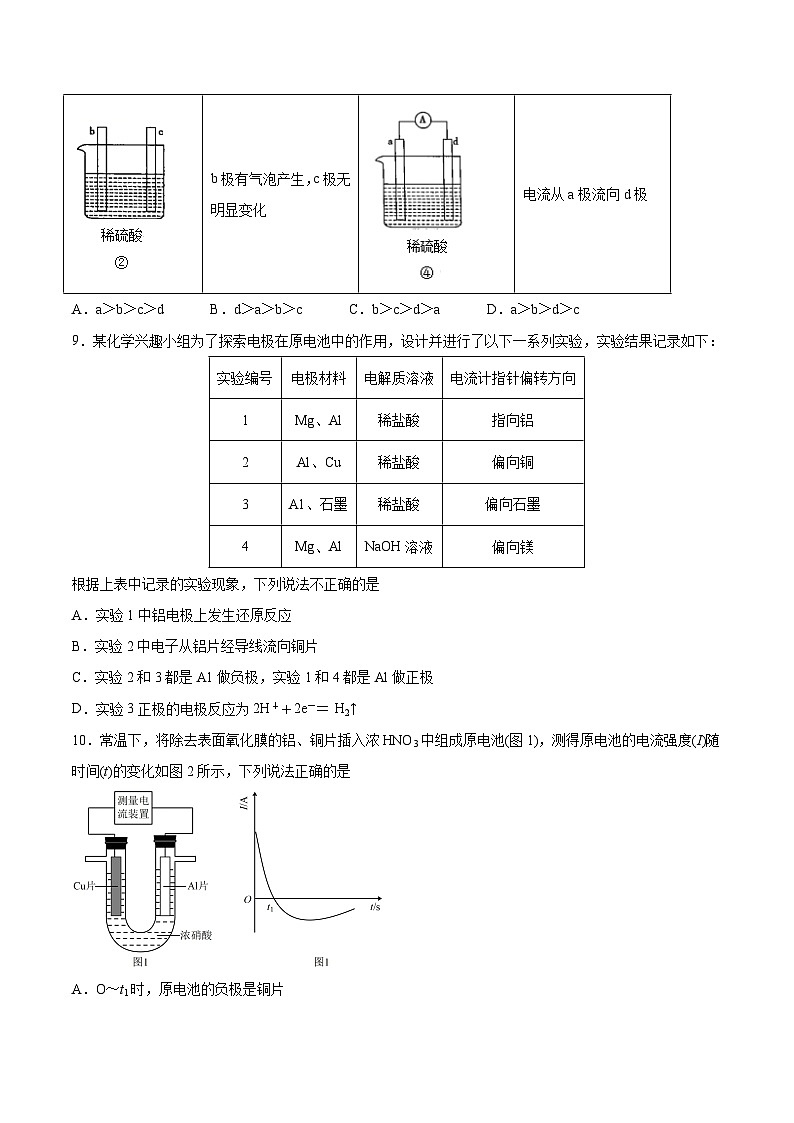 必刷05 化学能与电能（原卷版）第3页