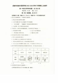四川省成都市实验外国语学校2022-2023学年高一下学期期末考试化学试题