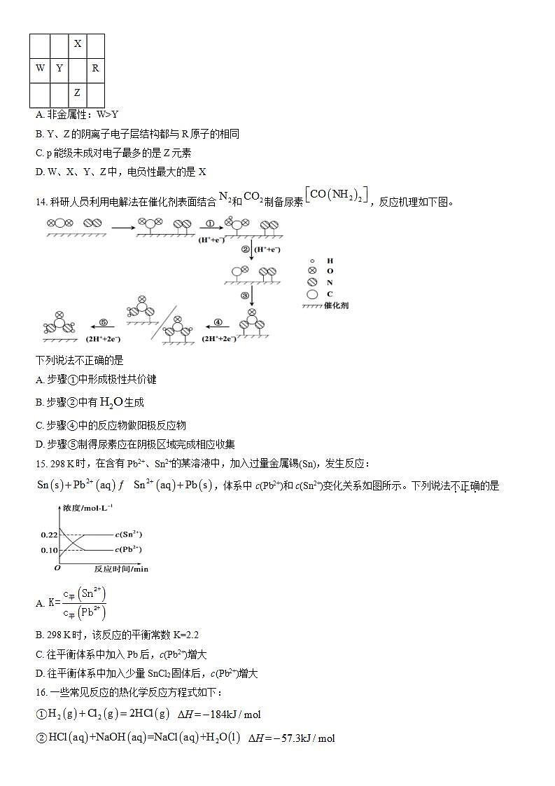 2022北京昌平高二（上）期末化学（教师版）第3页