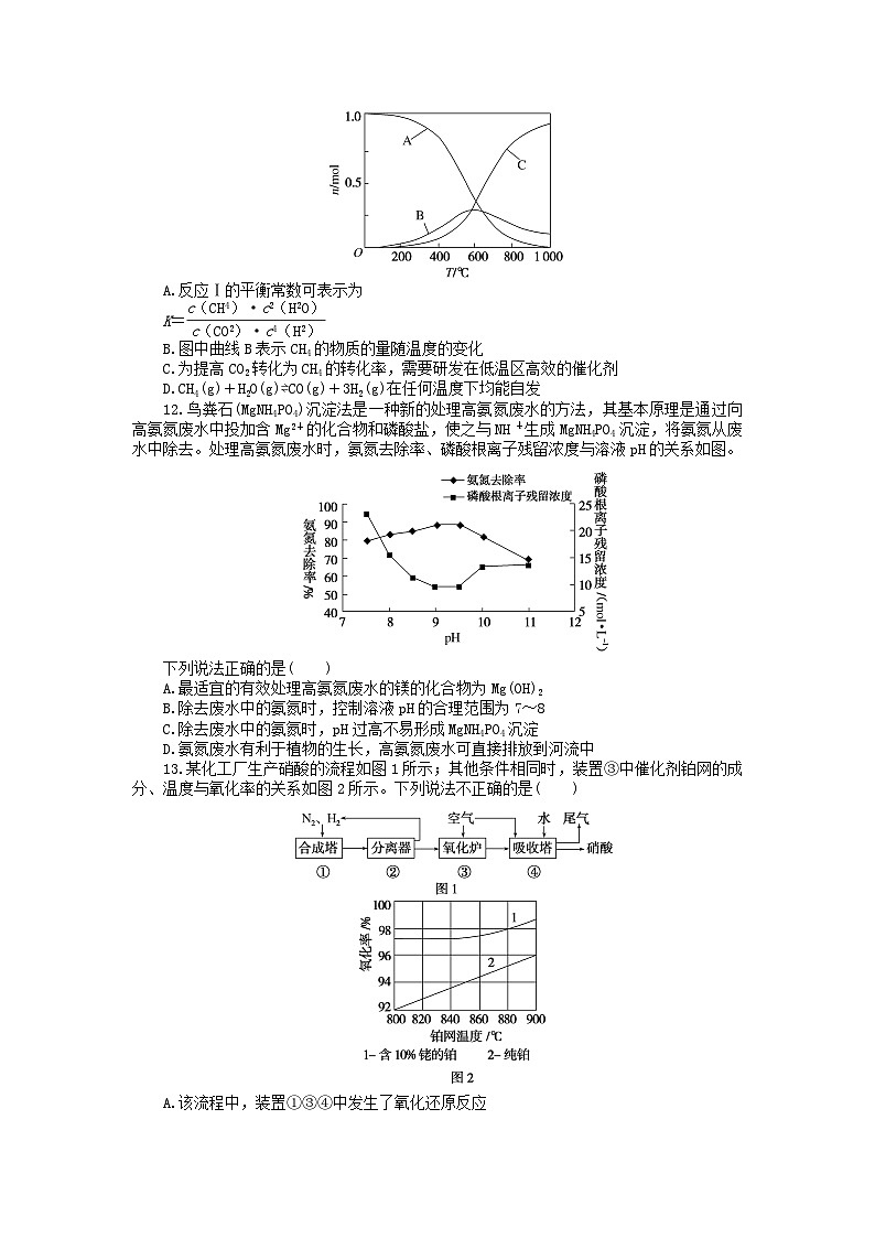 2023版新教材高中化学第二章化学反应速率与化学平衡第四节化学反应的调控课时作业新人教版选择性必修1第3页