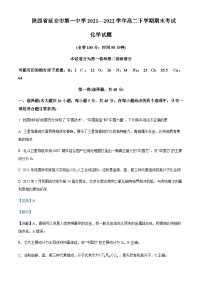 2022-2023学年陕西省延安市第一中学高二下学期期末考试化学试题含解析