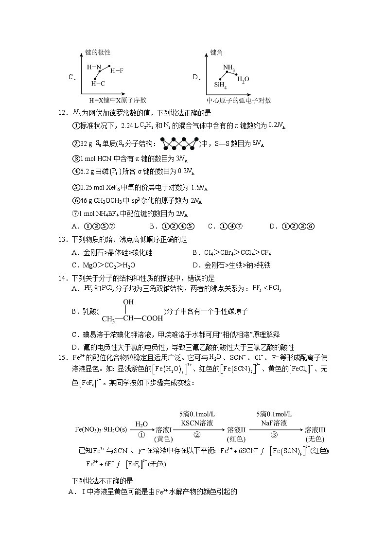 2022-2023学年山西省运城市康杰中学高二下学期3月月考化学试题（Word版）03