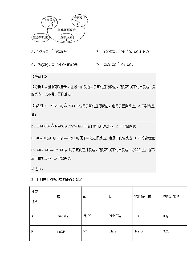 2022-2023学年河北省沧州市泊头市第一中学高一上学期第一次月考化学试题含解析第2页