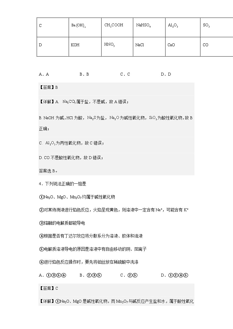 2022-2023学年河北省沧州市泊头市第一中学高一上学期第一次月考化学试题含解析第3页