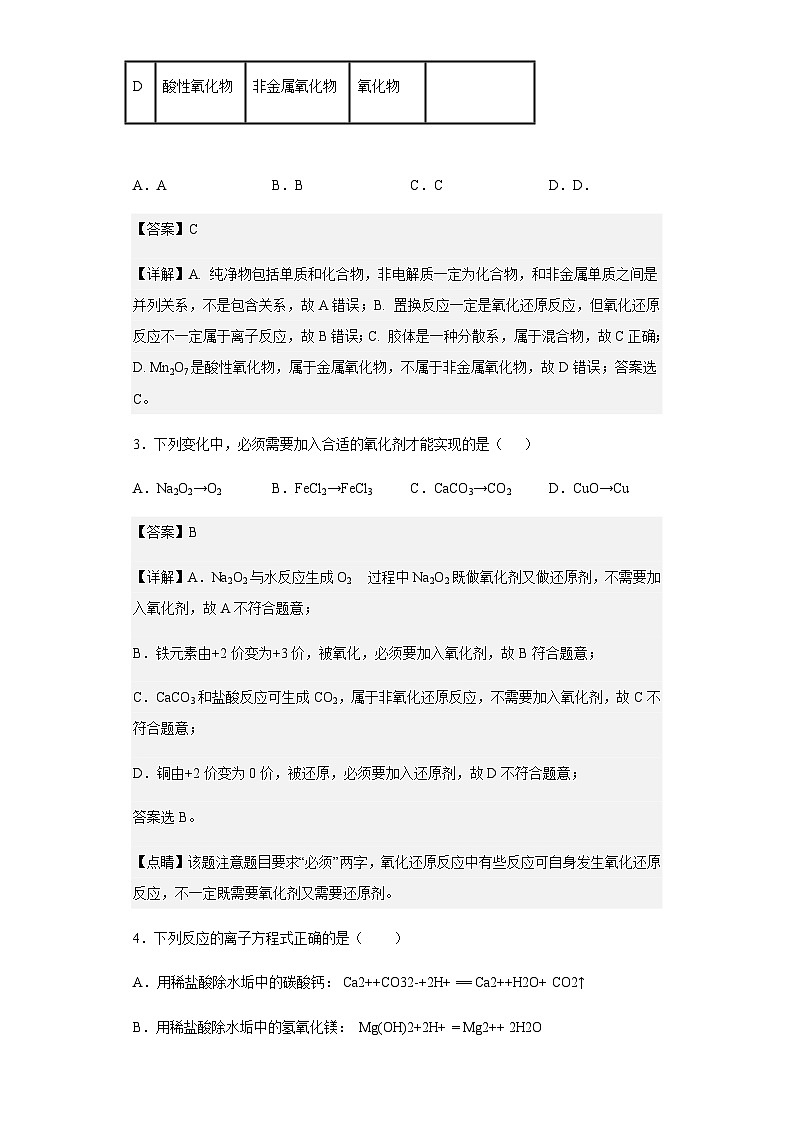 2022-2023学年黑龙江省哈尔滨师范大学附属中学高一上学期10月月考化学试题含解析02