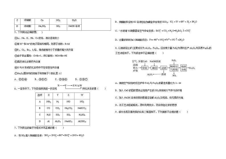 黑龙江省大庆铁人中学2022-2023学年高一下学期期中考试化学试题含答案02